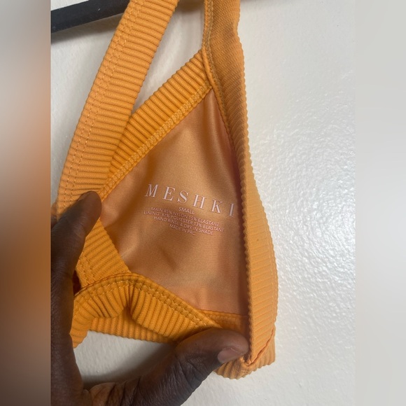 Meshki Orange Triangle Bra with Wide Straps - Picture 3 of 4